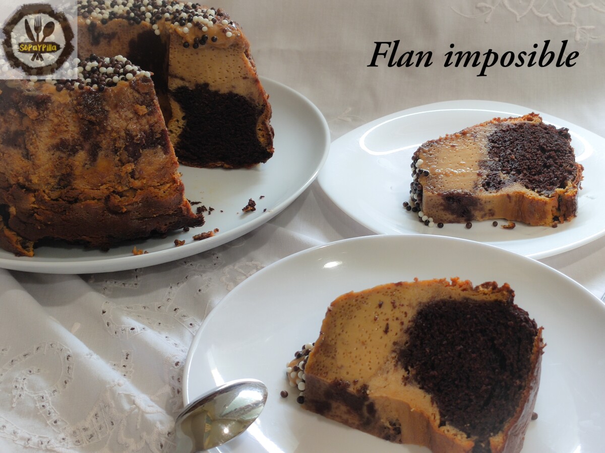 Flan imposible o chocoflan de David Lebovitz #CookingTheChef - Sopaypilla